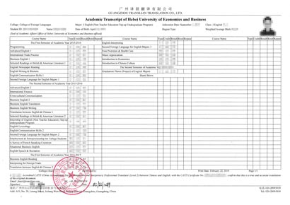 成績單翻譯認證圖片